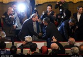  علی ربیعی سخنگوی دولت و محمد حمیدی‌مقدم دبیر جشنواره درمراسم اختتامیه سیزدهمین جشنواره بین‌المللی سینما حقیقت