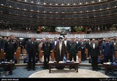 اجرای سرود ملی سرآغاز ششمین همایش ملی مدیریت جهادی