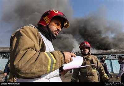 مانور عملیاتی سازمان آتش نشانی تهران