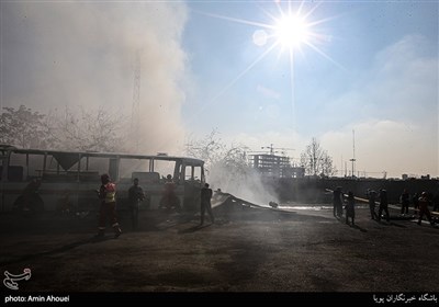 مانور عملیاتی سازمان آتش نشانی تهران