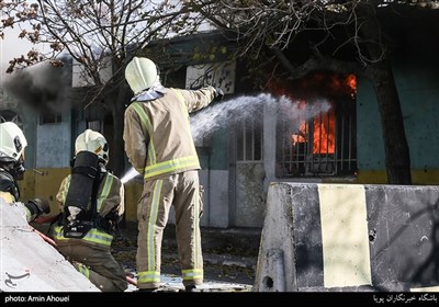 مانور عملیاتی سازمان آتش نشانی تهران