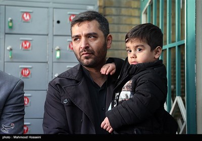 فرزند و همسر مرحومه زهرا عبدالمحمدی خبرنگار فقید خبرگزاری فارس