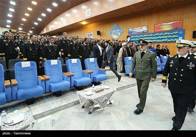 حضور امیر سرتیپ امیر حاتمی وزیر دفاع در دانشگاه دریایی امام خمینی نوشهر
