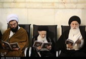 آیت‌الله سیدموسی شبیری زنجانی در مراسم اولین سالگرد ارتحال آیت‌الله هاشمی شاهرودی - قم