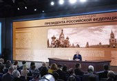 کنفرانس مطبوعاتی بزرگ پوتین؛ از پاسخ به تحریم‌های آمریکا گرفته تا مبارزه با تروریسم