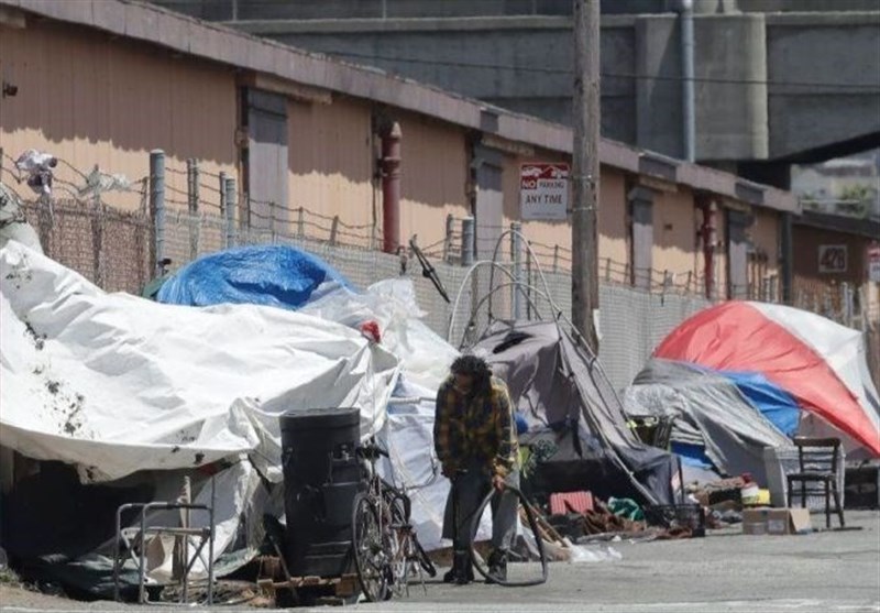 &quot;بی‌خانمان‌های پرتعداد آمریکایی&quot; باعث شیوع گسترده‌تر و سریع‌تر کرونا در این کشور + فیلم و تصاویر
