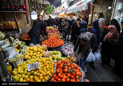 بازار نعلبندان گرگان در آستانه شب یلدا