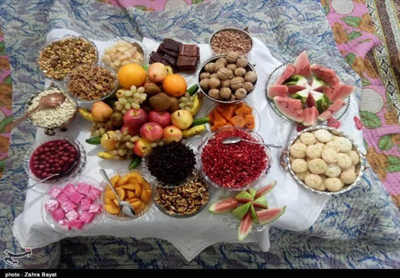 یلدایی به رنگ محصولات کشاورزی تولیدی در روستاهای زنجان + تصاویر