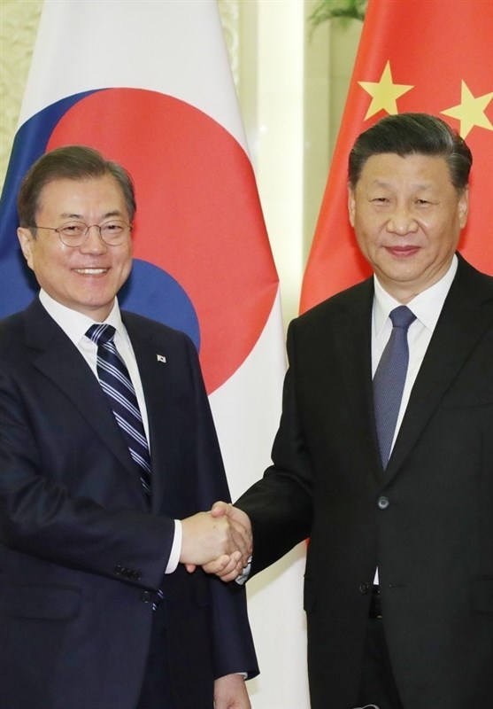 دیدار رئیس جمهور کره جنوبی با همتای چینی