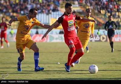 دیدار تیمهای فوتبال پرسپولیس و شهرداری ماهشهر - آبادان