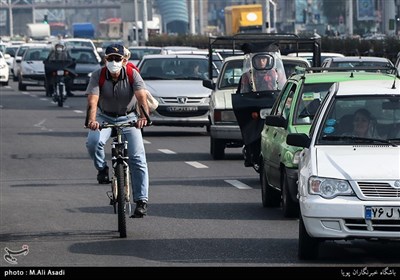 استفاده شهروندان تهرانی از ماسک به دلیل آلودگی خطرناک هوا 