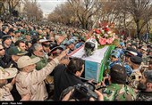 تشییع پیکر  امیر سرتیپ دوم خلبان شهید محمدرضا رحمانی - تبریز