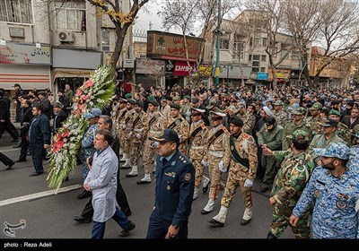 تشییع پیکر امیر سرتیپ دوم خلبان شهید محمدرضا رحمانی - تبریز