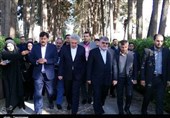 وزیر میراث فرهنگی از باغ جهانی اکبریه بازدید کرد + تصاویر