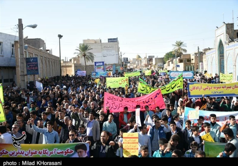 حضور پرشور مردم خوزستان در راهپیمایی حماسه 9 دی به روایت تصویر