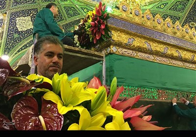 گل آرایی حرم مطهر حضرت زینب (س) و حضرت رقیه (س)