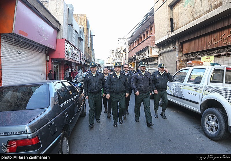 بازدید پلیس امنیت از 1954 واحد صنفی در تهران