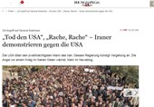 بازتاب اعتراضات گسترده مردم ایران علیه جنایت آمریکا در روزنامه &quot;تاگس اشپیگل&quot; آلمان