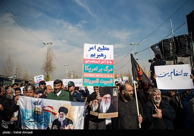 راهپیمایی نمازگزاران تهران در پی شهادت سپهبد شهید حاج قاسم سلیمانی