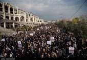 راهپیمایی نمازگزاران تهران در پی شهادت سپهبد شهید حاج قاسم سلیمانی