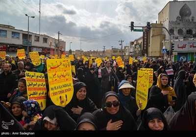 راهپیمایی سراسری در پی شهادت سپهبد حاج قاسم سلیمانی - شیراز