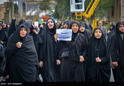 راهپیمایی سراسری در پی شهادت سپهبد حاج قاسم سلیمانی - شیراز