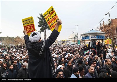 راهپیمایی سراسری در پی شهادت سپهبد حاج قاسم سلیمانی - قم 