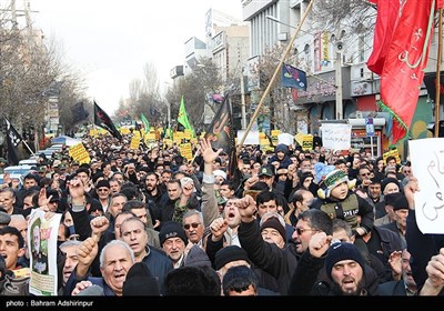 راهپیمایی سراسری در پی شهادت سپهبد حاج قاسم سلیمانی - اردبیل 