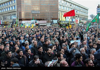 راهپیمایی سراسری در پی شهادت سپهبد حاج قاسم سلیمانی - اردبیل