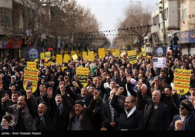 راهپیمایی سراسری در پی شهادت سپهبد حاج قاسم سلیمانی -مشهد