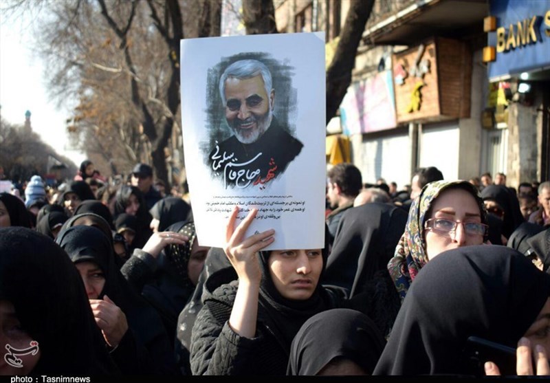 راهپیمایی مردم تبریز در پی شهادت ‌سپهبد شهید سلیمانی به روایت تصویر
