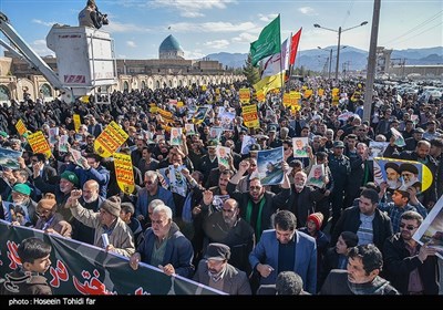 راهپیمایی سراسری در پی شهادت سپهبد حاج قاسم سلیمانی - بیرجند