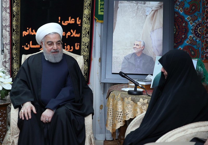 روحانی: شهید سلیمانی در تاریخ ملت ایران و آزادی‌خواهان جهان سرافراز و جاودانه خواهد ماند