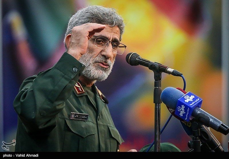 IRGC Quds Force Chief: US Navy Ship Fire Result of Washington Crimes