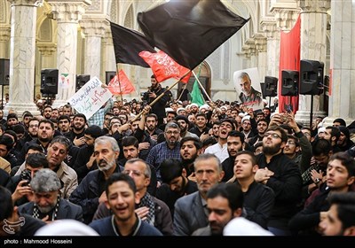 مراسم عزاداری شهادت سپهبد قاسم سلیمانی در مدرسه عالی شهید مطهری