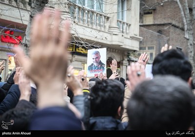 راهپیمایی دانشجویان تهران در پی شهادت سردار سلیمانی-خیابان انقلاب