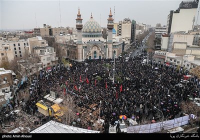 راهپیمایی دانشجویان تهران در پی شهادت سردار سلیمانی-میدان فلسطین