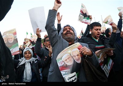 Mass Rally Held in Ahvaz in Commemoration of Gen. Soleimani