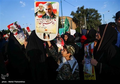 Mass Rally Held in Ahvaz in Commemoration of Gen. Soleimani