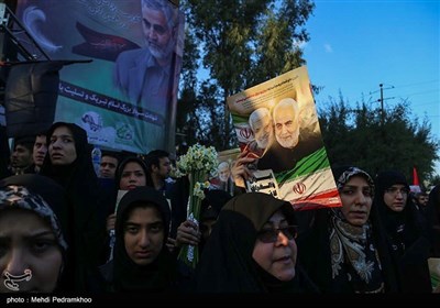 Mass Rally Held in Ahvaz in Commemoration of Gen. Soleimani