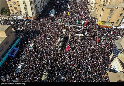 مراسم تشییع پیکر سپهبد شهید قاسم سلیمانی در اهواز