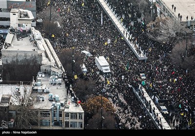 مراسم تشییع پیکر سپهبد شهید قاسم سلیمانی در مشهد