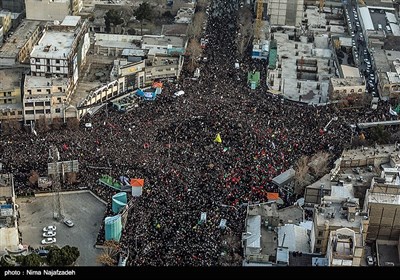 مراسم تشییع پیکر سپهبد شهید قاسم سلیمانی در مشهد