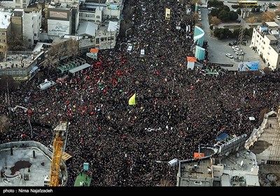 مراسم تشییع پیکر سپهبد شهید قاسم سلیمانی در مشهد