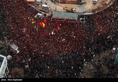 مراسم تشییع پیکر سپهبد شهید قاسم سلیمانی در مشهد