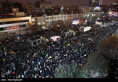 مراسم تشییع پیکر سپهبد شهید قاسم سلیمانی در مشهد