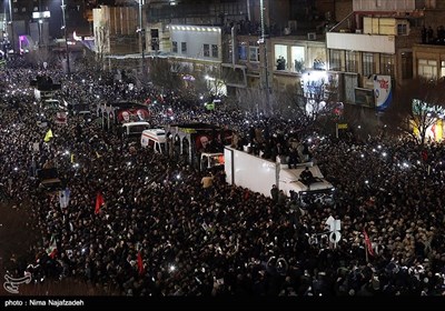 مراسم تشییع پیکر سپهبد شهید قاسم سلیمانی در مشهد