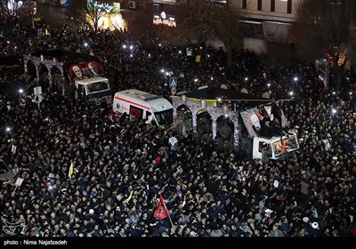 مراسم تشییع پیکر سپهبد شهید قاسم سلیمانی در مشهد