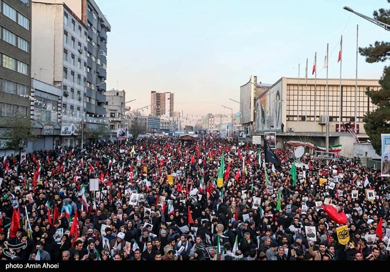 مسئولان خراسان رضوی از حضور تاریخی مشهدی‌ها در تشییع پیکر سپهبد سلیمانی قدردانی کردند