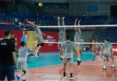 والیبال انتخابی المپیک| تمرین فشرده ملی‌پوشان ایران در سالن مسابقات